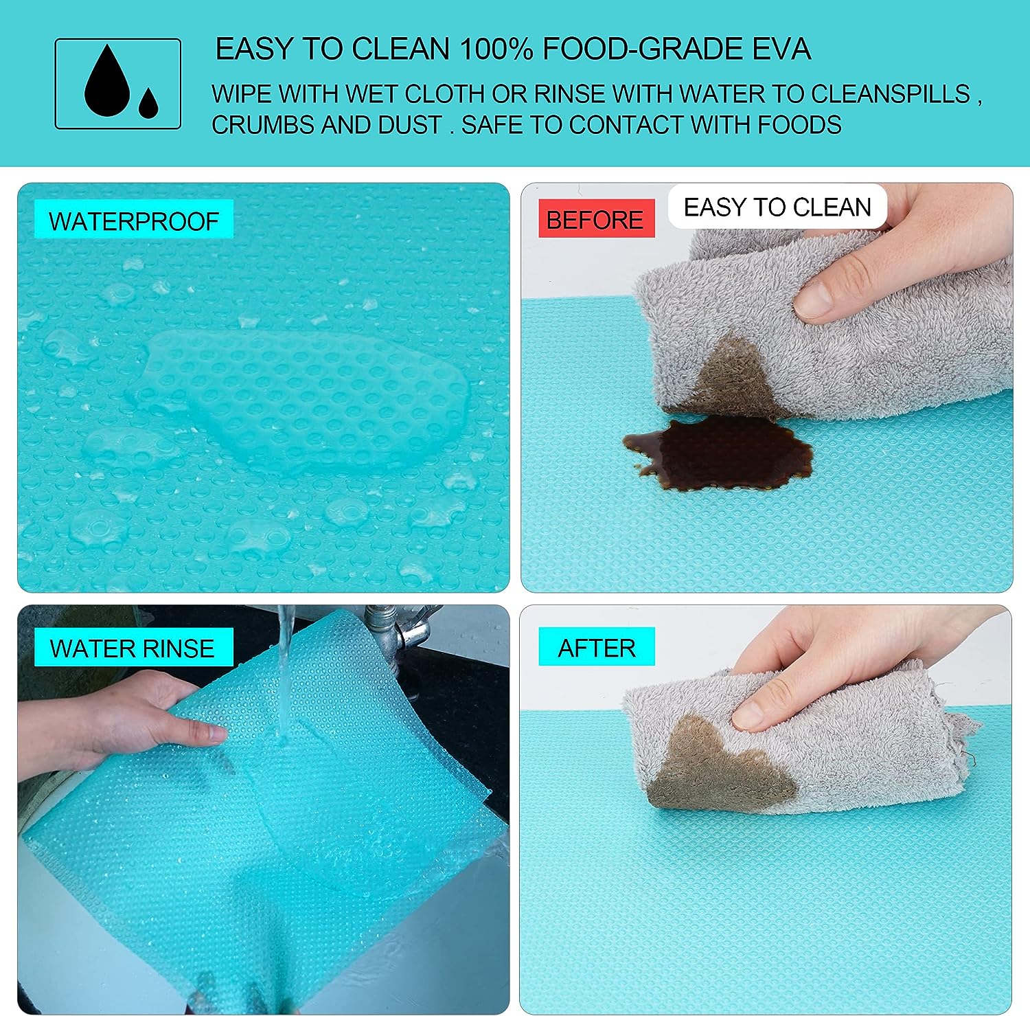 Refrigerator Liners, Refrigerator Mat, Refrigerator Mats Liner, Fridge Liners, Freezer Liners, Fridge Shelves Mats -Pack of 16 Refrigerator Liners, Refrigerator Mat, Refrigerator Mats Liner, Fridge Liners, Freezer Liners, Fridge Shelves Mats -Pack of 16